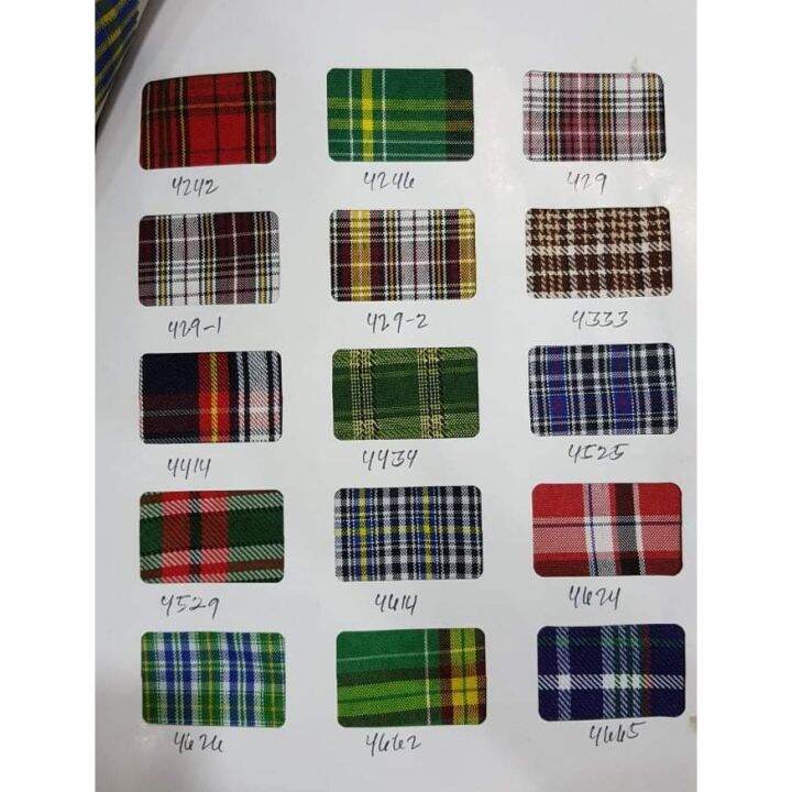 MultiCheckered Oxford 60” Fabric (Part 7) for school uniforms table