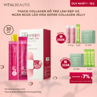 Thạch Collagen Hỗ Trợ Làm Đẹp Và Ngăn Ngừa Lão Hóa Vital Beautie Super Collagen Jelly (Hộp 30 Gói)-K thumbnail