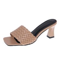 [ MAY ] Plus Size 35-44 High Heels Women Sandal Shoes All-Match รองเท้า Open Toe