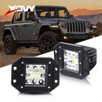 1/2PCS 36W Spot Beam LED Work Lights Bar 6500K Mount Driving Light Bar Offroad Fog Lamp for 4X4 J-eep ATV UTV Truck Boats