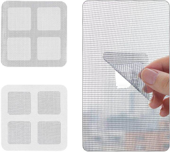 Window Screen Repair Patch Set Self Adhesive Waterproof Fiberglass ...