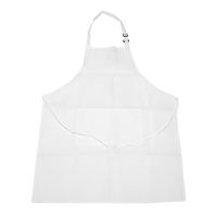 4 Pack Bib Aprons with 2 Pockets Adjustable Kitchen Cooking Chef Apron for Women &amp; Men, White