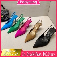 CODna68138 Malaysia Ready Stock Ladies Elegant High Heels Slingback Pointed Sandals