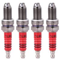 4 Pcs 3-Electrode Spark Plug D8TC for 125Cc 150Cc 200Cc 250Cc Motorcycle Scooter ATV Quads