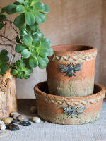 【จัดส่งภายใน 24 ชม】▶️Bee Terracotta Pots, Garden Red Clay Planter Pots หม้อ terraotta สวนหม้อดินแดง