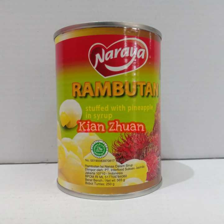 Naraya Rambutan With Pineapple 565 Gram Rambutan Dengan Nanas Didalam