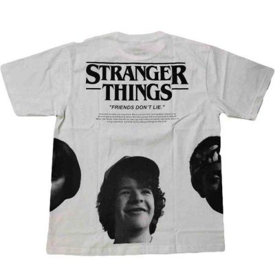 UU street เสื้อ Stranger things Friends Don’t Lie เสื้อยืด stranger things เสื้อสตรีท ผ้าฝ้ายแท้