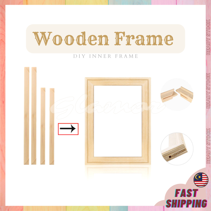 DIY Customize Wooden Inner Frame for Canvas Paint Printing Canvas Photo