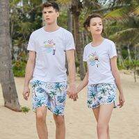 1 pcs Couple seaside vacation swimming shorts quick-drying big pants hot spring beach pants mens loose big size pants Swimwear