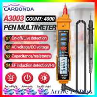 [Big Sales] ANENG A3003 Digital Multimeter Pen Type Meter 4000 Counts Voltage Tester (Yellow)