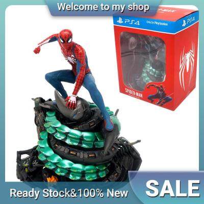 Premium มหัศจรรย์ Spiderman Spiderman เก็บของขวัญสำหรับเกม PS4 Avengers รูปปั้น Ornamnets 18cm พีวีซีรุ่นการกระทำหุ่นของเล่น