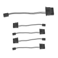 IDE to 3 Pin Fan Power Cable Molex D Plug Power to 3 Pin Connector Computer PC Cooling Convertor Cable