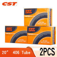 2PCS CST จักรยานด้านใน20นิ้ว406 20X1.35 Presta Schrader 32มม. 48มม. 60มม. สำหรับล้อขนาดเล็กเส้นผ่านศูนย์กลางจักรยานพับ