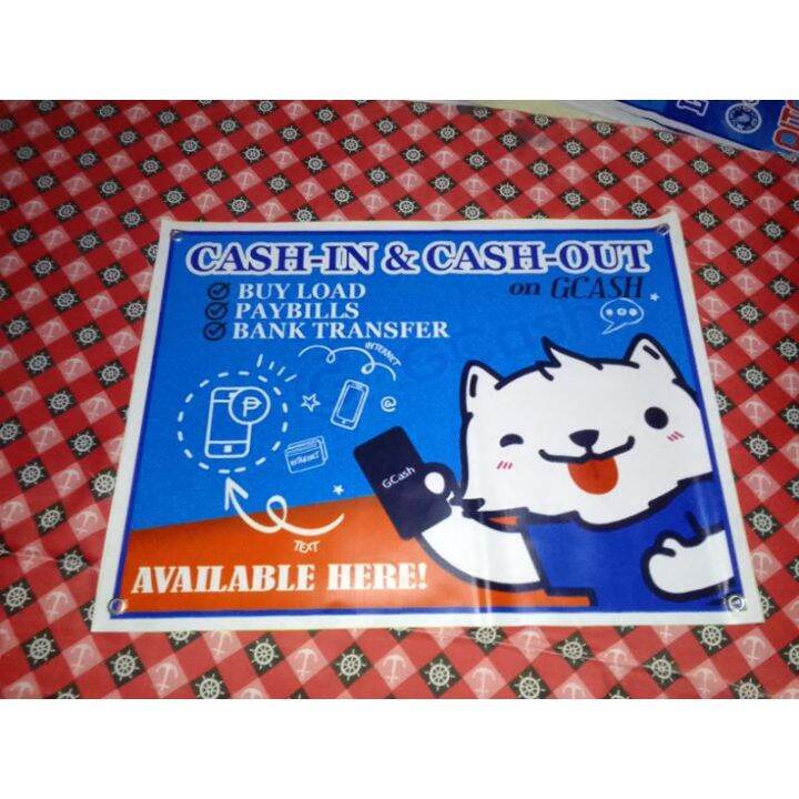 Gcash cash in cash out tarpaulin lazada ph