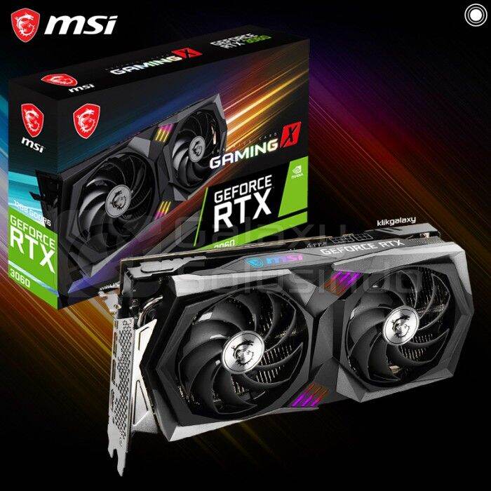 Msi Geforce Rtx 3060 Gaming X 12gb Gddr6 Vga Rtx3060 Ddr6 Lazada