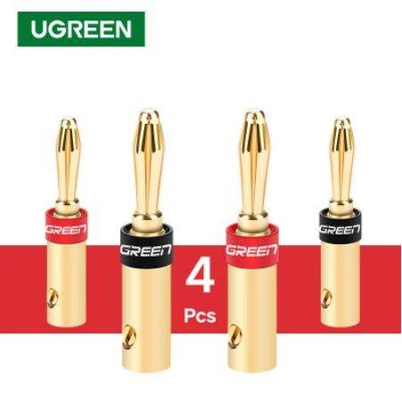 ugreen-4pcs-speaker-cable-banana-connector-screw-jack-plug-adapter-for-speaker-wire-amplifier-audio-video-cable-banana-plug