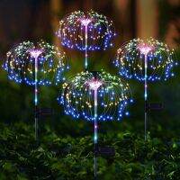 90/120LED 2 Lighting Mode Solar Firework Light Outdoor Solar Garden Decor Light Christmas Light