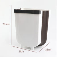 New Kitchen Folding Waste Bins Garbage Bin Bathroom Foldable Car Door Wall Mounted Trashcan Toilet Waste Storage Bucket