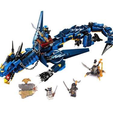 Building Blocks Phantom Ninja Dragon Temple Puzzle Assembled Building Blocks Boy Childrens Toys 6-14 Years Old Compatible With Lego 【AUG】