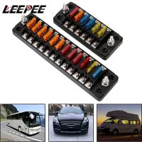 【jw】✟✒  32V 75A Fuse Holder Retardant 6 Ways 12 Block With Cover Accessories Car Boat Truck Trailer