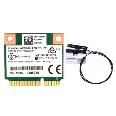 QCA6174 WPEQ-261ACN(BT) WIFI Card+2XAntenna 802.11AC 867M QCA6174 Bluetooth 4.2 WIFI 5 Mini PCIe Card