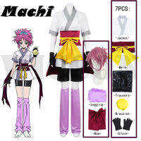 Anime Machi Cosplay Hunter X Hunter Machi Komacine คอสเพลย์เครื่องแต่งกายวิกผมสีชมพูฮาโลวีน Carnival เครื่องแต่งกายสำหรับ Women