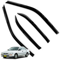 กันสาดประตู 4ประตู สีดำ Weather Guards Visor Shield Corolla AE100 Sedan Toyota ปี 1996 - 1997 มีบริการเก็บเงินปลายทาง