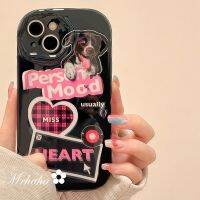 Mrhaha เคสครีมแฟชั่นสำหรับ Redmi 12C A1 Plus 9T 9C 9A 10C Note 12 9 10 9S 11 Pro X3 NFC Xiaomi 11 12 12 Lite Ins เคลือบคุณภาพสูงสไตล์ยุโรปสุดเจ๋งที่ปิดป้องกันซิลิโคนเคสโทรศัพท์สีดำสวยงามสำหรับลูกสุนัขน่ารักทันสมัย