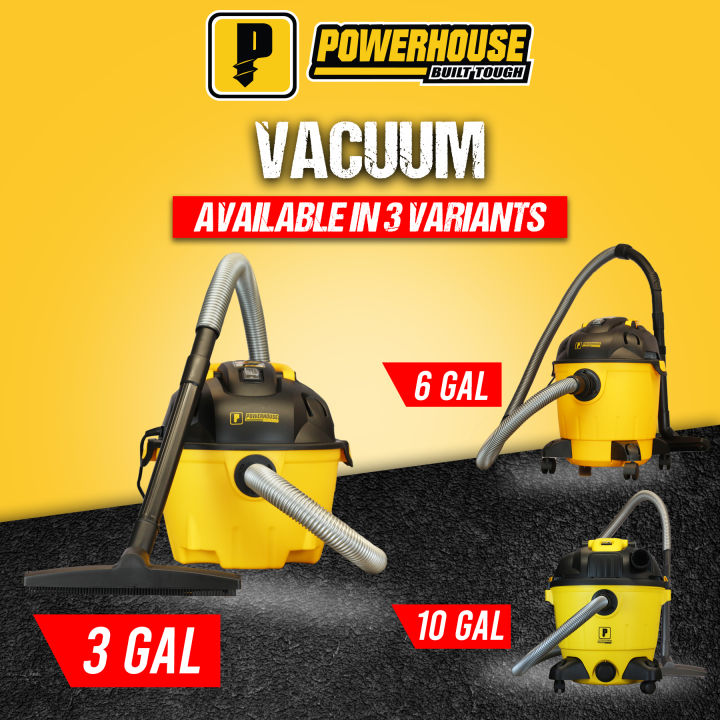 POWERHOUSE 3 in 1 Wet Dry and Blower Vacuum Cleaner for bed car home