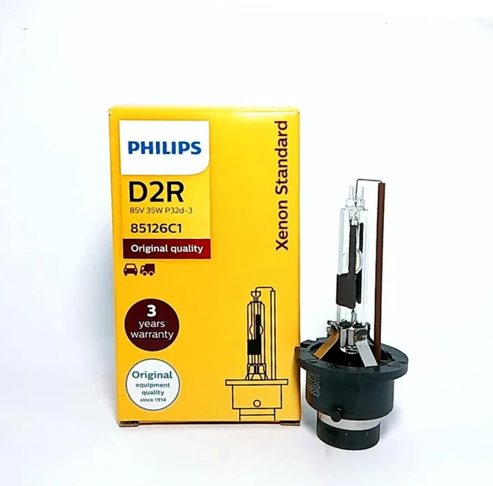 หลอดไฟ ซีนอล D2R 85V 35W PHILIPS 85126C1 หลอดไฟฟิลิปแท้ | Lazada.co.th