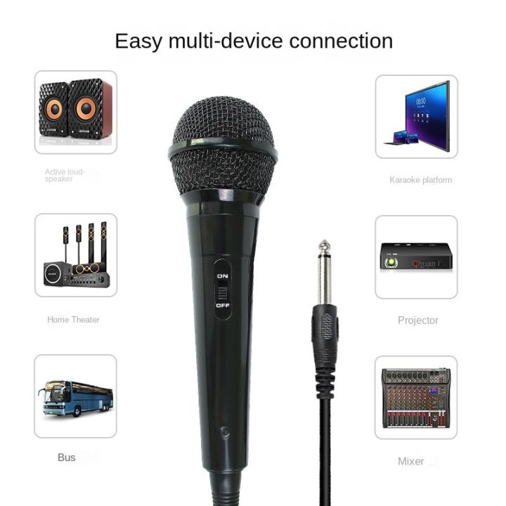 professional-wired-dynamic-microphone-vocal-mic-with-xlr-to-6-35mm-cable-for-karaoke-recording