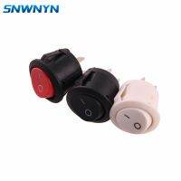 Red Black White 20mm Diameter ON/OFF Round Rocker Toggle Switch 6A/250VAC 10A 125VAC Plastic Push Button Switch Electrical Circuitry  Parts