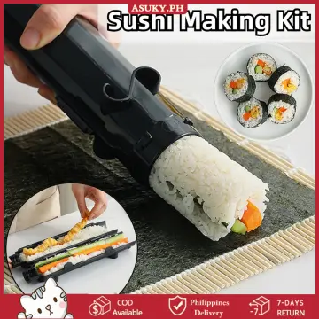 Quick Sushi Maker Japanese Roller Rice Mold Bazooka Vegetable Meat Rolling  Tool DIY Sushi Making Machine Kitchen Gadgets Tools
