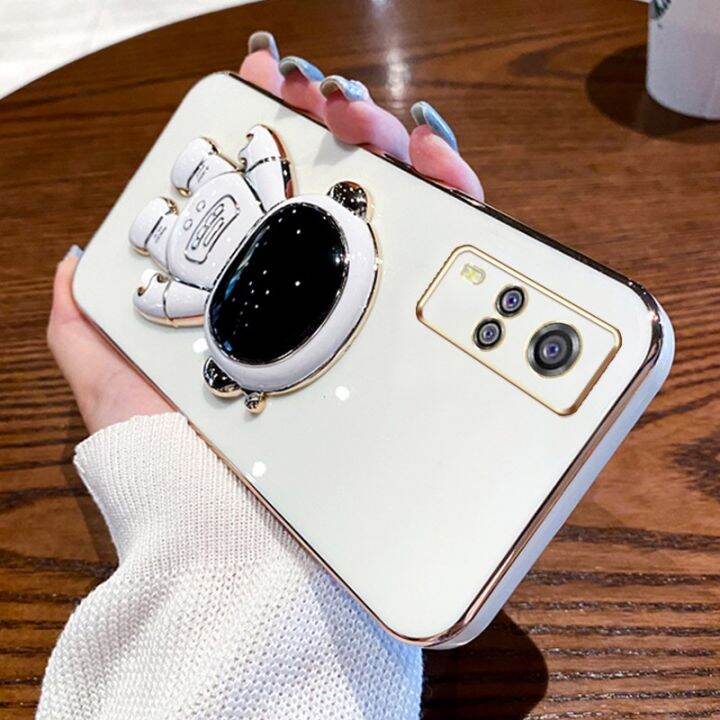 เคสนิ่มเคลือบ6d-vivo-y51-y31-2020-y31-y53s-y51a-2021เคส4g-ซิลิโคน-tpu-เคสโทรศัพท์ขาตั้งนักบินอวกาศ