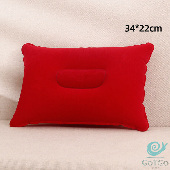 gotgo-หมอนเป่าลม-หมอนพกพา-หมอนหนุนหลัง-หนุนนอน-inflatable-pillow