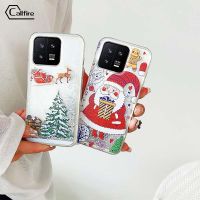 Callfire เคสใส่โทรศัพท์ลายแคลไฟร์สำหรับ Xiaomi 10T Pro 10T Pro 11 Lite 12 Pro 12X12 Pro 13 Civi 1S ลายกวางซานตาคลอสรูปแบบต้นคริสต์มาสเคสทราย