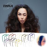 TIMIA ที่คาดผมเหลี่ยม ที่คาดผมทรงเหลี่ยม ห่วงรัดผมขนาดใหญ่แบบผ้าโพกหัวสี่เหลี่ยมผืนผ้ามองไม่เห็นผมหนาปานกลางแบบแฟชั่นสำหรับผู้ชาย