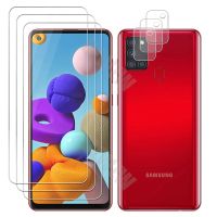 (SHANG LONG)สำหรับ Samsung Galaxy A21s เลนส์กล้องถ่ายรูปฟิล์มและกระจกเทมเปอร์ที่ปกป้องหน้าจอความคุ้มครองเต็มรูปแบบ