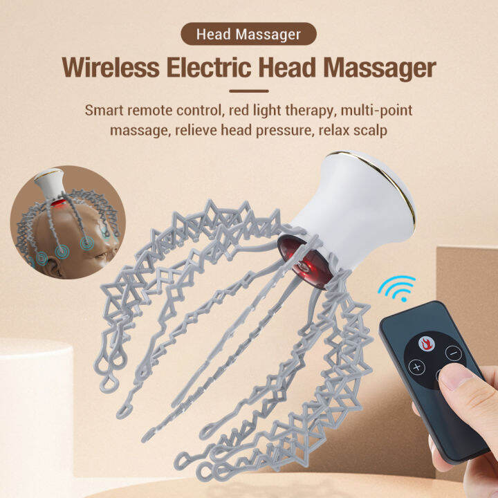 Wireless Head Massager 6 Modes Scalp Massage Infrared Therapy