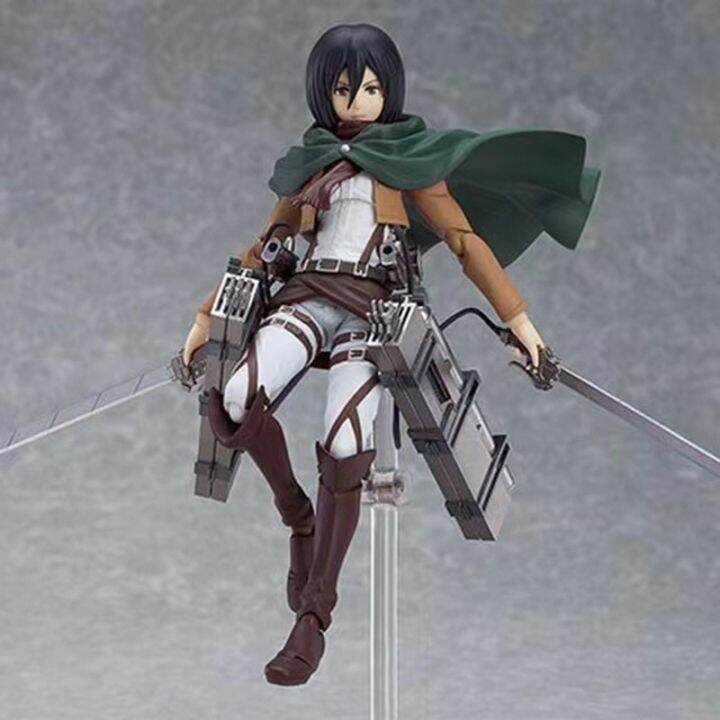 สินค้าขายดี-โมเดลfigma-mikasaackerman-สูง19cm-ของเล่น-ของสะสม-โมเดล-kid-toy-model-figure