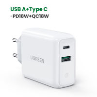 2021UGREEN PD Charger 36W, Fast Charge for iPhone 12 11 ,Quick Charge 3.0 ,USB Charger for Xiaomi Samsung ,Mobile Phone Charger