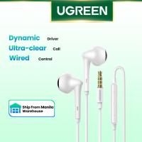 【Undine earphone】หูฟัง UGREEN Aux,หูฟังอินเอียร์หูฟังมีสาย3.5มม./แบบ Type C/Lightning Jack หูฟังพร้อมไมโครโฟนหูฟัง