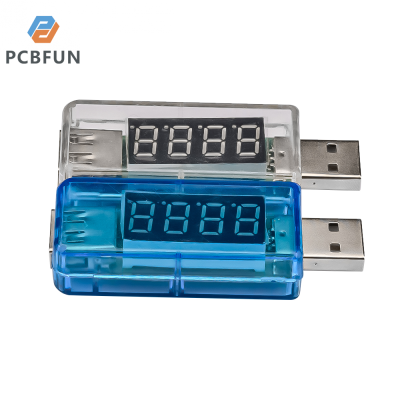 pcbfun เครื่องตรวจจับกระแสและแรงดันไฟฟ้าชาร์จ USB 0A-3A USB โวลต์มิเตอร์แอมมิเตอร์อุปกรณ์ทดสอบสายเคเบิลเครื่องมือแก้ไขปัญหาชาร์จ
