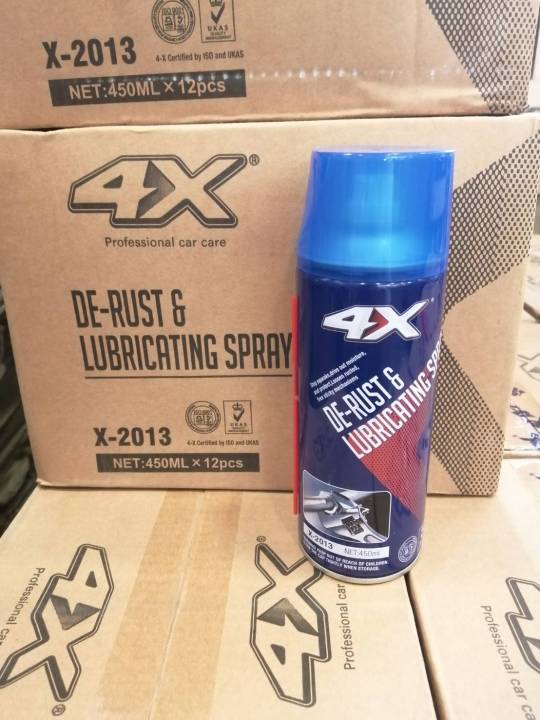 getsun-4x-de-rust-lubricating-spray-สเปรย์หล่อลื่นป้องกันสนิม-คลายน๊อต-สกรู-และละลายสนิมที่เกาะตามวัสดุต่าง-ๆ-ขนาด-250-ml