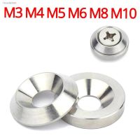 ☫❐ M3 M4 M5 M6 M8 M10 304 Stainless Steel Conical Flat Head Washer Solid Countersunk Gasket Concave and Convex Tapered Washers