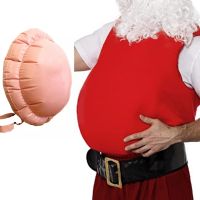 False Pregnancy Inflatable Hunchback/Belly Halloween Theme Inflatable Blow-Up Party Holiday Decoration Christmas Santa Claus