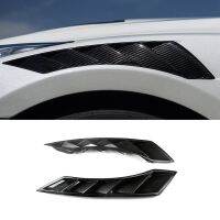 1Pair Real Carbon Fiber Body Fender Vent Plate for Nissan R35 GTR 350Z 370Z Z33 Z34 Front Fender Air Intake Duct Trims Parts Component