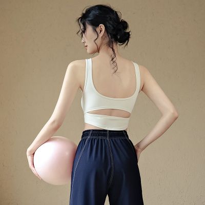 [COD] underwear female beauty back shockproof gathering yoga vest style professional running outerwear training fitness bra