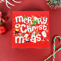 5pcs Merry Christmas Candy Boxes Santa Claus Snowman Chocolate Gift Packaging Box Bag Christmas New Year Party Favors Supplies