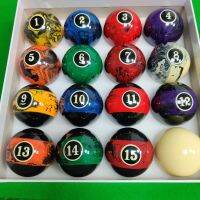 【LZ】✵  57.25mm Pool balls 16pcs full set resin marble designs 2 1/4inch Billiards pool cue balls accessories